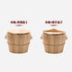 Runhua Nian Steaming Bucket Steamed Rice Wooden Bucket Wooden Bucket Rice Steamed Rice Bucket Rice Steamer Steamer Household Commercial Steaming Wooden Zhengzi Rice Wooden Rice Bucket (Handle + Steaming 1 Jin Jin is equal to 0.5 kg of rice) 1-2 people can eat 18cm