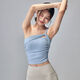 Fitness Girl Sports Bra All-in-One Shockproof One-Shoulder Yoga Vest Outerwear Beautiful Back Pilates Training Bra Wind Chime Blue S S