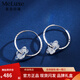 Meluxe platinum earrings for women, PT950 platinum flower earrings, birthday gift for girlfriend, wife, large version, about 3.43g