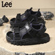 Lee children's shoes summer children's sandals for girls anti-slip soft bottom Velcro breathable beach shoes for boys black 27 recommended foot length 166mm