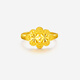 Saturday blessing heart-to-heart gold ring women's pure gold birthday gift price AA012637 Huokou No. 13, about 3.64g