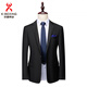 KBXNG Jinba Suit Men's Suit Solid Color Formal Fit Wedding Groom's Dress British Three-piece Suit Jacket Men's Companion Welfare Style S Recommendation 90-100Jin Jin is equal to 0.5 kg