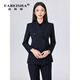 Fabersa high-end business suit for women autumn and winter professional temperament commuting small double-breasted suit jacket for women suit + small pants two-piece set (color can be noted) 3XL