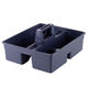 Wing Fantasy Three-Gate Hotel Cleaning Tool Basket Cleaning Company Sundry Basket Storage Portable Cleaning Blue Restaurant Three-Gate Small Dark Gray Thickened Model