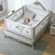 No punching bed fence, baby anti-fall guardrail, baby anti-falling bed guardrail, U-shaped enlarged base, no need for nails, gray BABY+U-shaped base, 2 meters (one side)