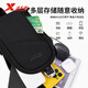 Xtep crossbody bag for men business casual commuting shoulder bag fashionable large capacity men's bag outdoor cycling breast bag black