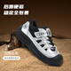 Telanis Children's Shoes for Autumn Children's No-Slip Boys 'Snakers' Representantes de senderismo de senderismo al aire libre de chicas al aire libre Silver/Negro 28
