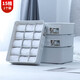 Baicaoyuan Underwear Storage Box Plastic Covered Underwear Socks Bra Organizing and Storage Box 15 Grids Gray