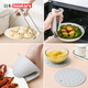 Imakara Japanese anti-scalding bowl clamp household plate lifter kitchen tableware non-slip heat insulation gloves casserole steaming vegetable clamps two silicone insulation pads