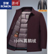 ROMON Goose Down Red Jacket Middle-aged and Young Thin Business Down Jacket Men's Middle-aged Winter Thickened Dad's Winter Clothes HYX98 Goose Button Style-Dark Blue M 170 Recommended 90-115 Jin Jin equals 0.5 kg