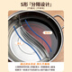 KIWICOO extra thick 304 stainless steel mandarin duck hot pot clear soup pot hot pot basin induction cooker special pot mandarin duck pot with lid 304 stainless steel clear soup pot suitable for 6-10 people 32cm