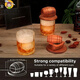 OIMG Japan imported high-quality cocktail mixer household Italian high-end whiskey smoker set cocktail smoker G set-smoker*1+musket*1+tools*2+wood*7