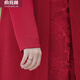 俞兆林2024喜婆婆婚宴装旗袍两件套装连衣裙高贵新款春秋秋妈妈结婚礼服 9277紫色 L