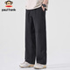 Paul Frank Pants Men's Spring Trendy Loose Casual Pants Men's Straight Overalls Men's Long Pants Black XL