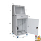 Industrial computer cabinet monitoring cabinet cabinet machine all-in-one thickened network cabinet industrial cabinet computer dust-proof cabinet upgrade model hood_gray white_blue upgrade model 160x65x60cm