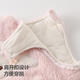 Betis baby clothes winter newborn one-piece suit warm little month old thickened baby clothes for outing pink 100cm