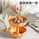 New Year's pumpkin fruit plate, high-end snack display plate and storage box for the living room and tea house. Exquisite and high-looking fruit plate. 2 pieces of pumpkin fruit plate. Integrated storage and storage.