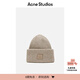 Acne Studios Gift Face Simple Casual Beanie Ribbed Knit Hat Tan