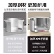 KIWICOO extra thick 304 stainless steel mandarin duck hot pot clear soup pot hot pot basin induction cooker special pot mandarin duck pot with lid 304 stainless steel clear soup pot suitable for 6-10 people 32cm