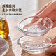 Fantasy glass ginger grinder, household garlic grinding bowl, ginger yam paste, garlic artifact seasoning dish, dipping saucer, thickened glass model/2 pieces to produce puree in one second/delicate and soft