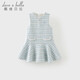 DAVE&BELLA (DAVE&BELLA) Xiaoxiangfeng children's tank top spring new style girls' dress Western-style medium-sized children's skirt little girl's skirt blue ready-made 140 cm (recommended height 130-140cm)