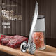 拓进德国捶肉器松肉锤牛排工具专用锤家用肉锤神器敲打断筋锤子拍打器 S形双面钉实心肉锤
