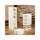 Transparent shoe box shoe box storage box transparent home door folding shoe cabinet multi-layer simple shoe rack no need to install shoes 2 columns 12 layers can hold 48 size shoes
