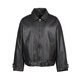 Sketch men's 2026 spring new imitation leather jacket H-shaped short oversize9Q1T13950 001 black L