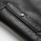 Dad's winter coat, middle-aged men's fur one-piece lapel leather jacket, middle-aged and elderly men's velvet thickened leather jacket, black L 175 size 105-120Jin Jin is equal to 0.5 kg