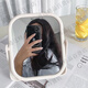Student dormitory mirror makeup mirror simple desktop mirror home desktop can stand ins style dormitory student makeup mirror * square * large size 1 + 1 white graffiti pen