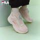 FILA children's shoes running shoes 2026 spring boys and girls knob buckle sports shoes pine cone