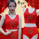 LangSha (LangSha) Zodiac Year Underwear Set Wedding Happy New Year Red Bright Diamond Beautiful Back Underwear Women's Wireless Wrap Bra Get Rich Overnight Set L Large Size 130-180Jin Jin is equal to 0.5 kg