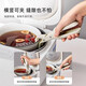 A&TAILUKI Japanese anti-scalding bowl clamps, non-slip pliers, kitchen clamps, plate clamps, steaming vegetables, stainless steel heat-insulated handles, anti-scalding two-piece set, warm sun white gift