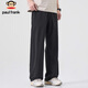 Paul Frank Pants Men's Spring Trendy Loose Casual Pants Men's Straight Overalls Men's Long Pants Black XL