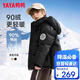 Ducky children's down jacket boys winter short thickened warm casual student hooded medium and large children's jacket HR