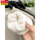 Woodpecker 2026 new winter cold-resistant plus velvet sweatshirt for men, ultra-thick and loose camel hair all-in-one fleece bottoming shirt, warm top, gray XL recommended 130-150Jin Jin equals 0.5 kg