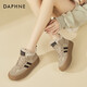 DAPHNE Daphne German training shoes women's velvet warm autumn and winter new retro Maillard thick-soled casual sports high-top sneakers winter camel velvet heel height 4cm 39 (245mm) standard size