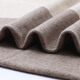 Hengyuanxiang 100% Pure Cashmere Scarf Unisex British Style Contrast Color Casual Scarf Versatile Thickened Warm Scarf Camel Color 60cm*174cm