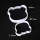 Yusenyi Internet celebrity cartoon birthday cake press mold kitten bear fondant biscuit baking plastic cutting tool bear mold bear mold 1g
