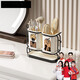 Fat Donglai's same style household wall-mounted chopstick rack kitchen countertop drain mold-proof chopstick tube tableware storage white-single tube style/(countertop.