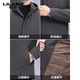 LILANZ Dad Autumn and Winter Men's Jacket 2025 Autumn New Middle-aged Jacket Men's Casual Hooded Down Jacket Top Gray M 170/48 Recommended 115-130 Jin Jin equals 0.5 kg