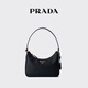 PRADA/Prada Gift Women's Prada Re-Edition 2005 Cow Leather Mini Handbag Black