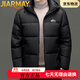 JIARMAY high-end brand men's high-end men's 2025 new clothes middle-aged business casual white duck down thickened men's warm black M 170/88A100-120Jin Jin equals 0.5 kg