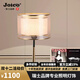 JOICO Swiss brand post-modern light luxury table lamp bedside bedroom warm creative fashionable fabric bedside lamp decorative lamp gold cover 5 watt warm light