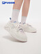 FILA FUSION trendy women's shoes Zhang Hao's same style canvas shoes 2025 new women's sports shoes skateboard shoes milk white/silent pink-GH 36