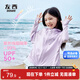 Zuoxi Children's Sun Protection Clothing Girls Summer 2025 New Ice Silk Girls Cooling UV Protection Jacket Purple 110