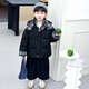 BALA is suitable for boys' cotton-padded winter clothes and children's velvet jackets 2025 new handsome street windproof boy baby brown cotton-padded jacket (velvet style) 90cm