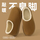Maoli Commuting Cotton Slippers Women's 2026 New Soft Sole Not Tiring Feet Can Be Weared Outside Home Furnishing Plush Warm Silent Cotton Shoes Women Dark Coffee 35 Regular Size