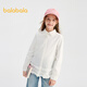 Balabala shopping mall same style children's clothing children's long-sleeved shirt girls 2026 new spring tops sweet white 10101 150