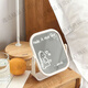 Student dormitory mirror makeup mirror simple desktop mirror home desktop can stand ins style dormitory student makeup mirror * square * large size 1 + 1 white graffiti pen